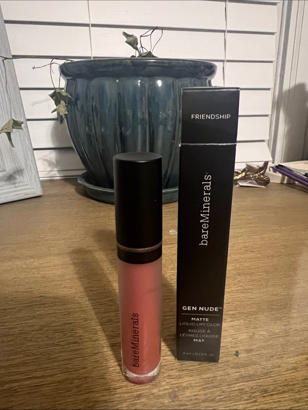 NIB bareMinerals Gen Nude Matte Liquid Lipcolor — Friendship warm spiced pink